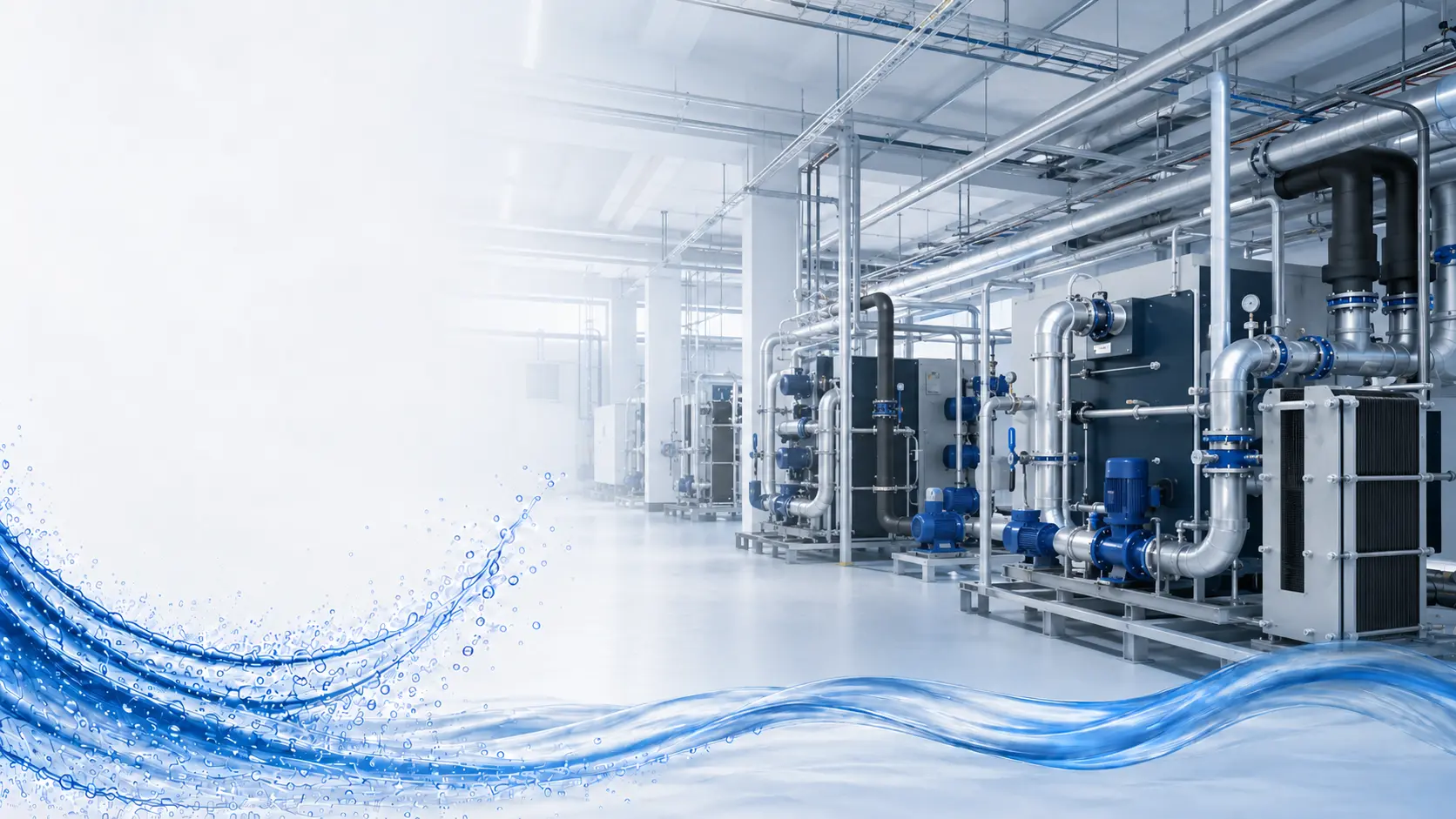 Industrielle Kühltürme mit fließendem Wasser