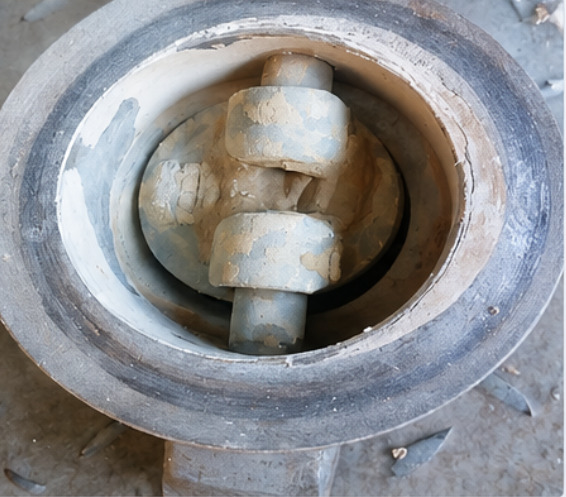 Geöffnetes Ventil nach drei Monaten WEHA Anwendung