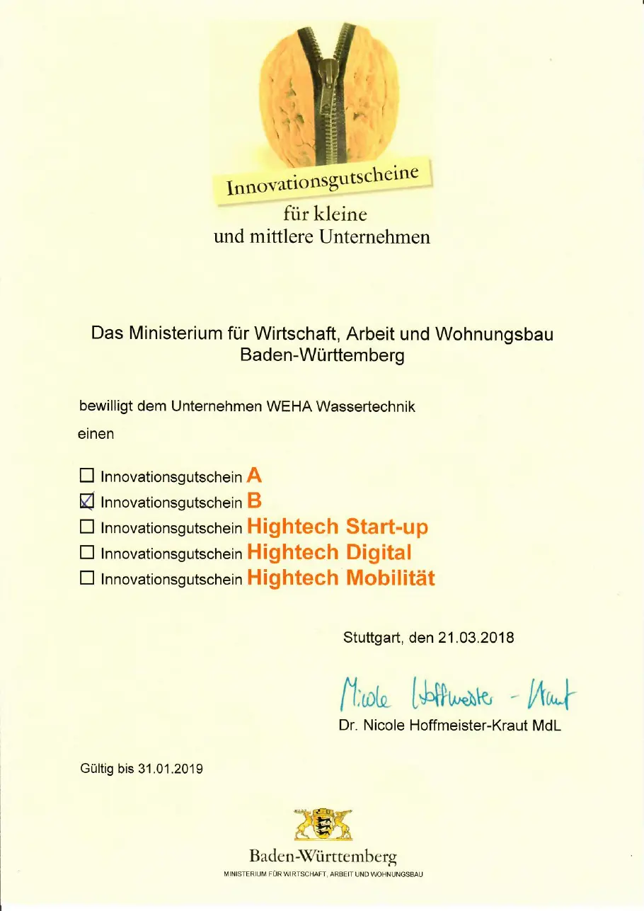 Innovationsgutschein Baden-Württemberg 2018