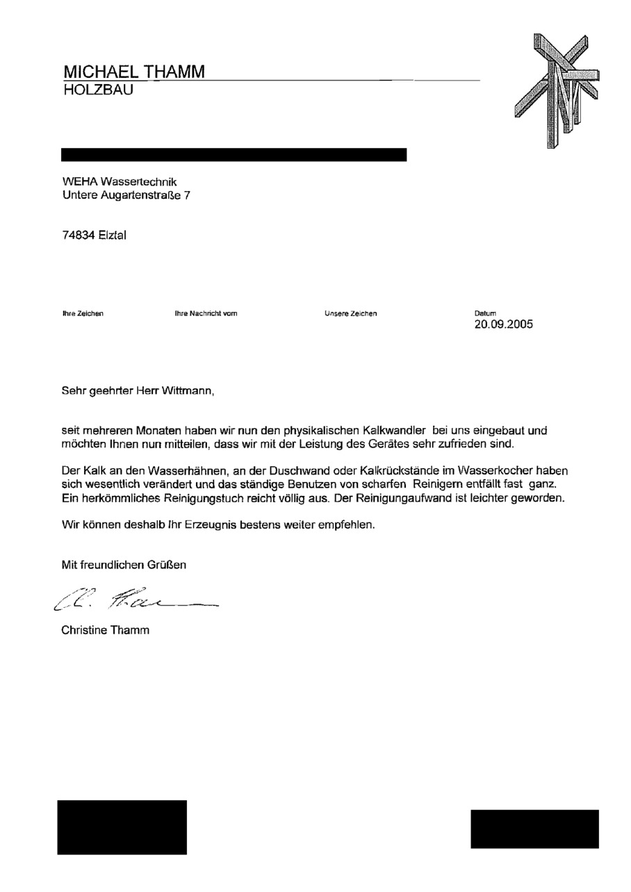 Originalreferenz Michael Thamm Holzbau von 2005